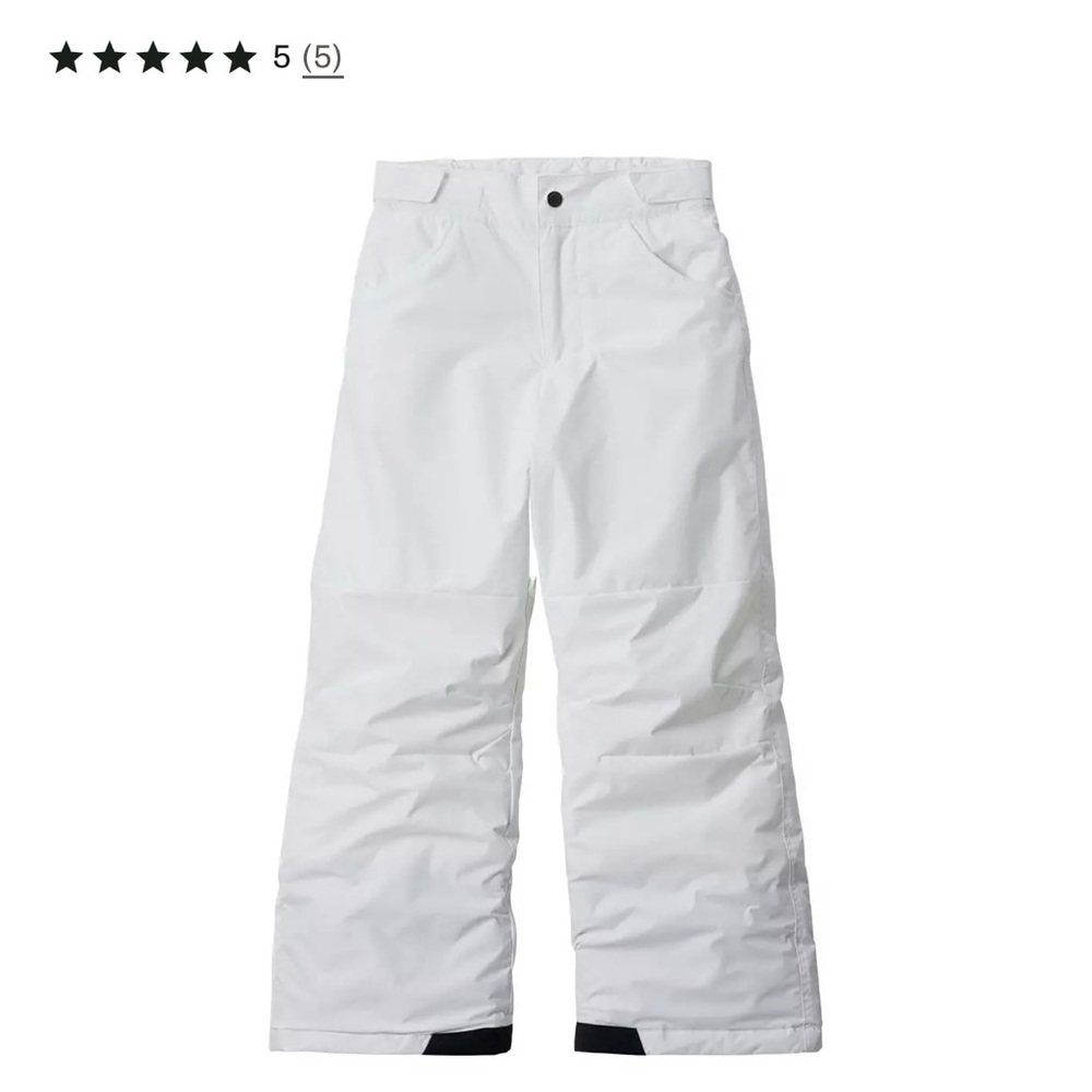 Columbia Kids White Snow Pants